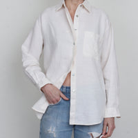 White Linen Shirt S/M