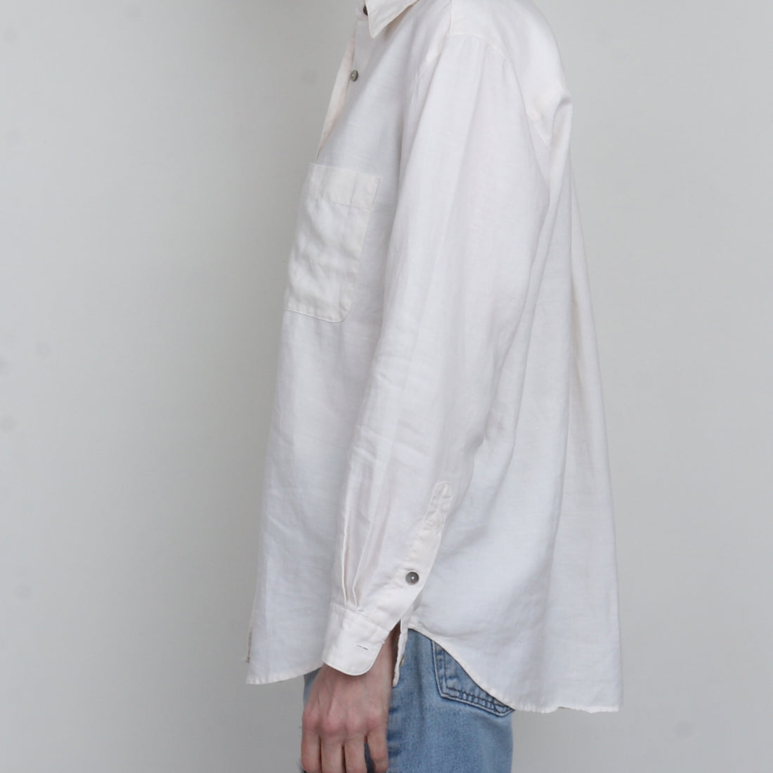 White Linen Shirt S/M