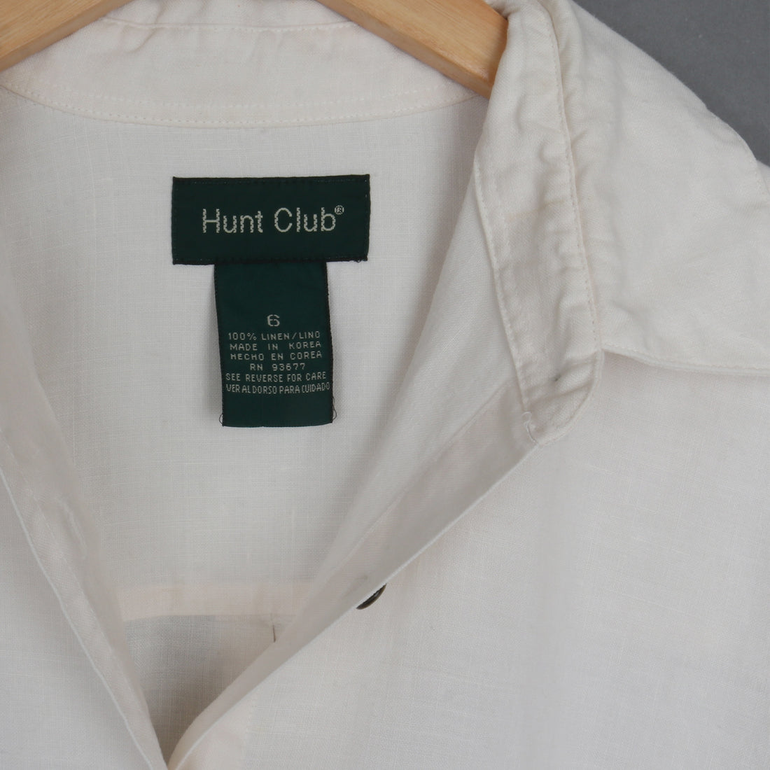 White Linen Shirt S/M