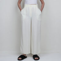 Pale Yellow Wide Leg Pants S