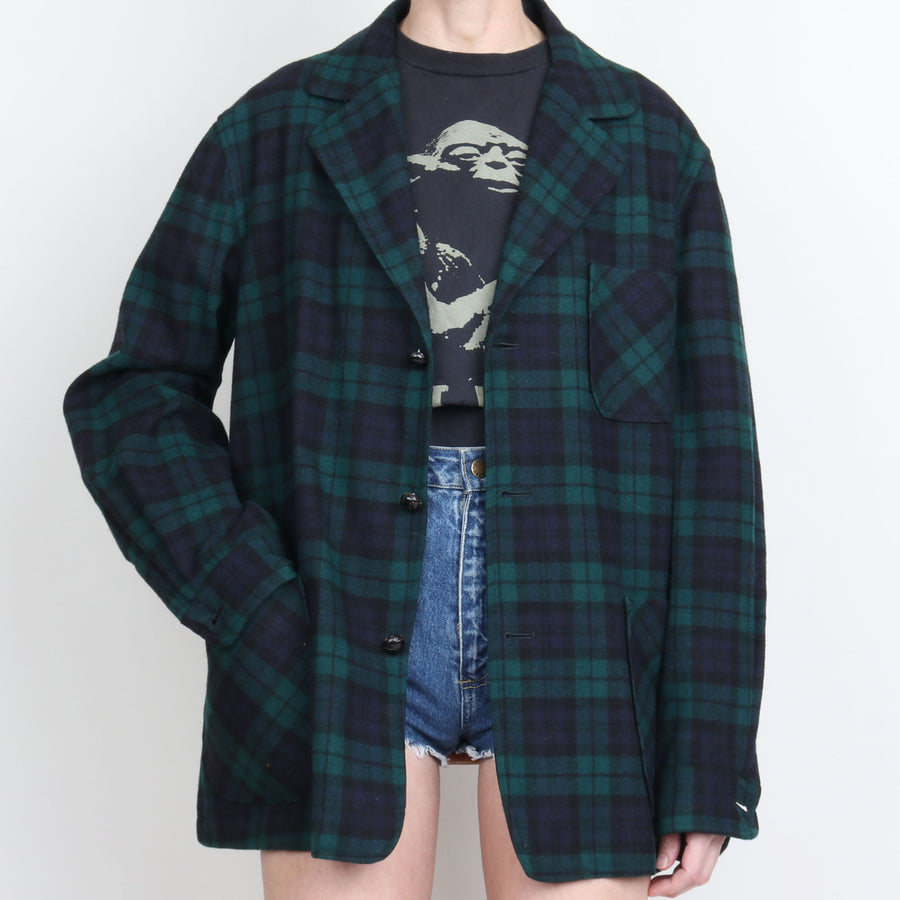 70s Pendleton Plaid Wool Jacket