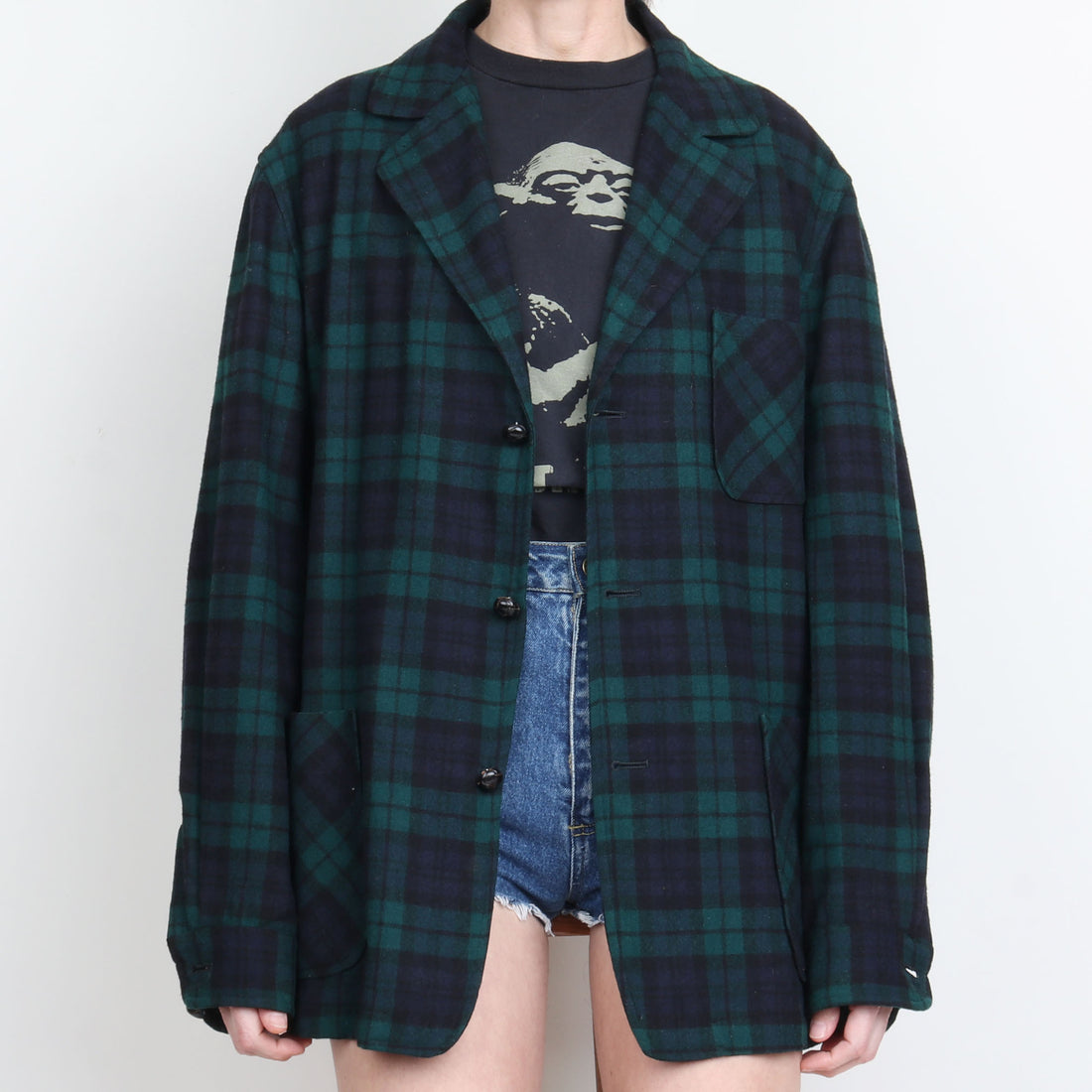 70s Pendleton Plaid Wool Jacket