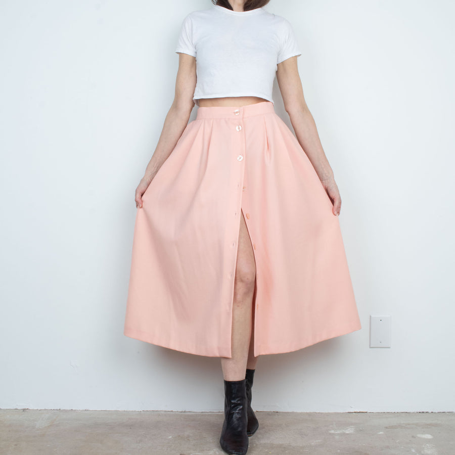 Pink Wool Skirt