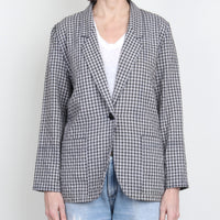 Lightweight Plaid Blazer