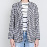 Lightweight Plaid Blazer
