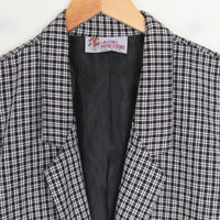 Lightweight Plaid Blazer