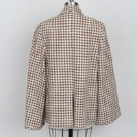 1960s Gingham Plaid Wool Jacket