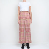 1970s 100% Wool Plaid Trouser