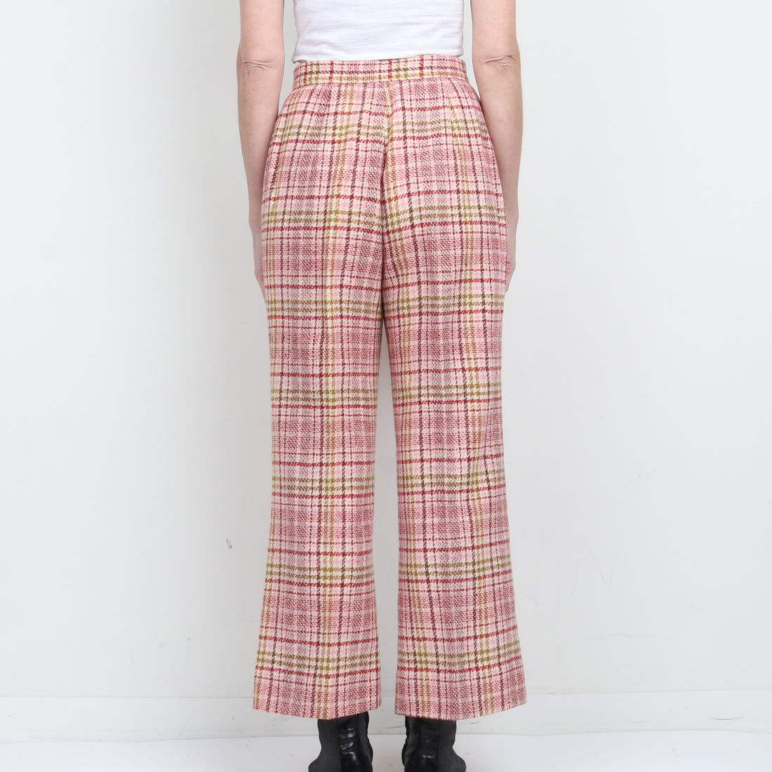 1970s 100% Wool Plaid Trouser