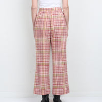 1970s 100% Wool Plaid Trouser