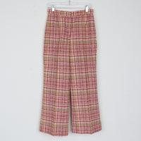 1970s 100% Wool Plaid Trouser