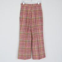 1970s 100% Wool Plaid Trouser