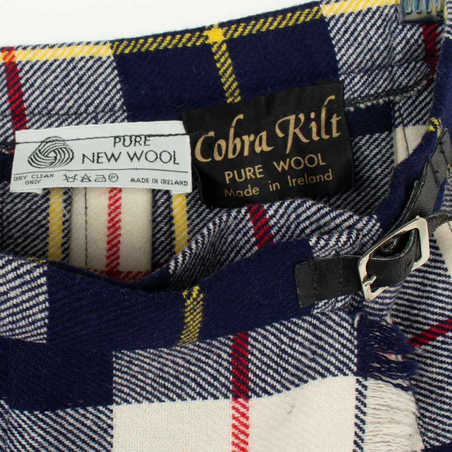 Plaid Wool Pleated Skirt Ireland