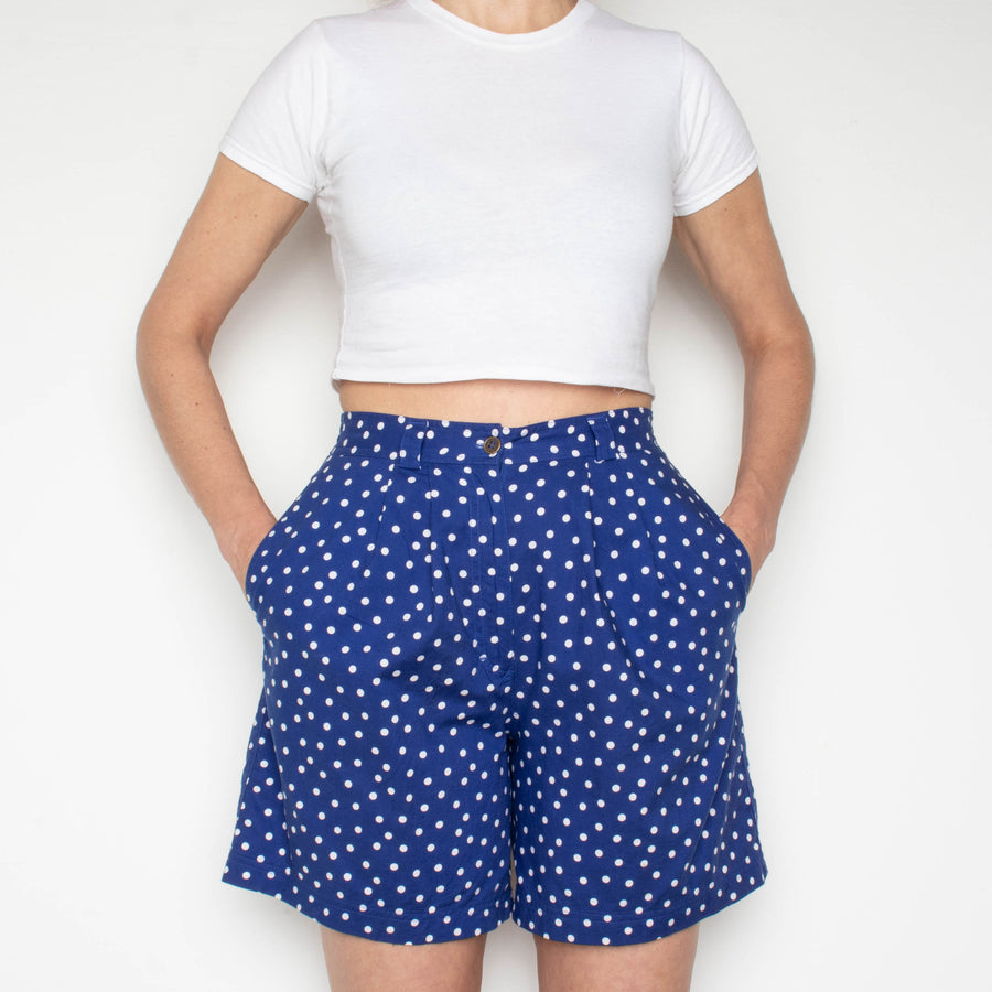 Polka Dot Cotton Shorts