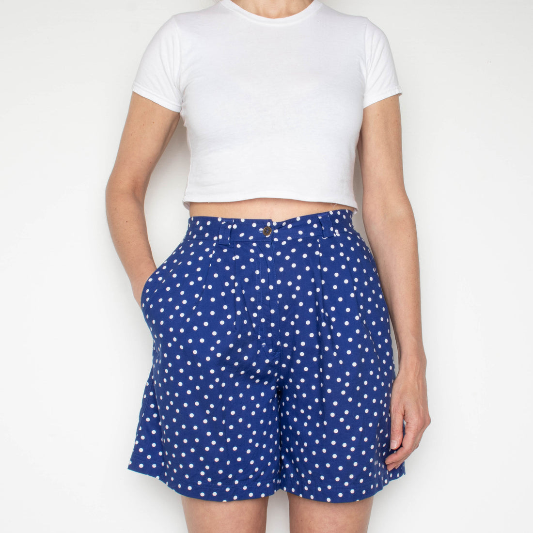 Polka Dot Cotton Shorts