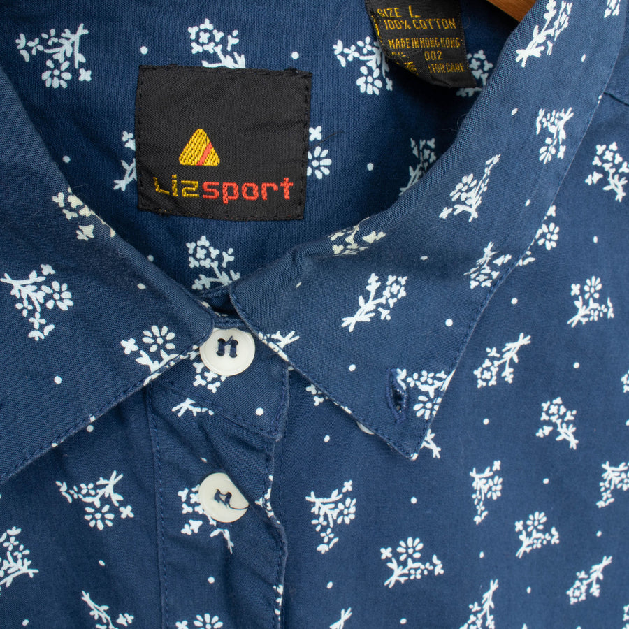 80s Printed Crop Shirt