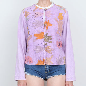 Applique Cotton Shirt/Jacket