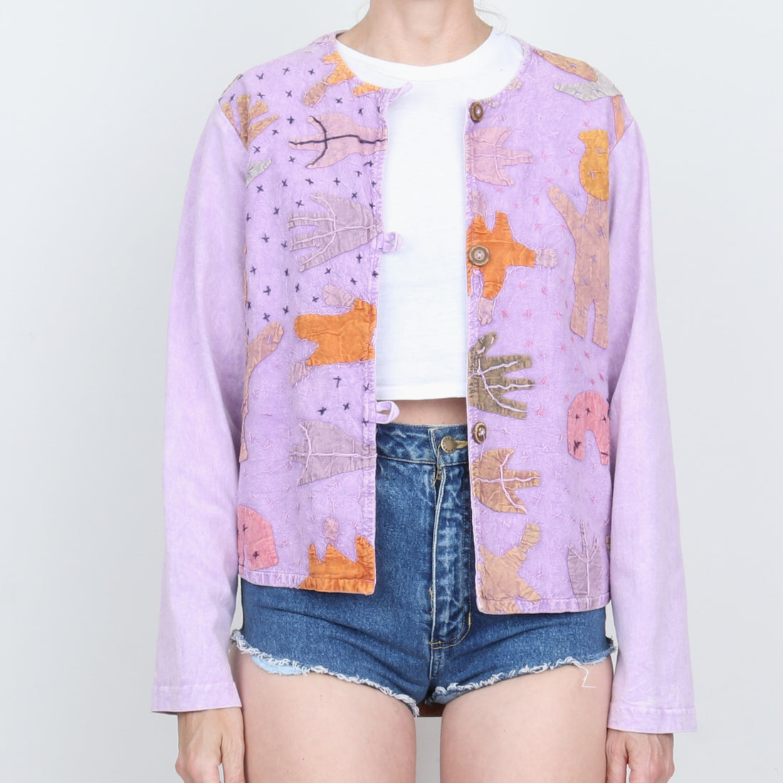 Applique Cotton Shirt/Jacket