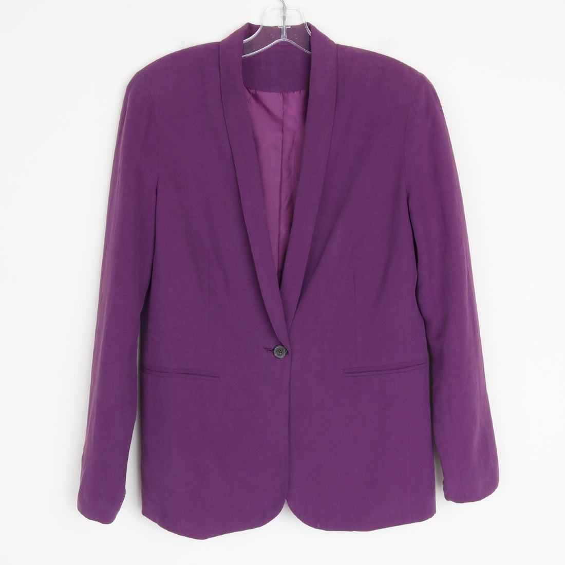Purple Silk/linen Blazer