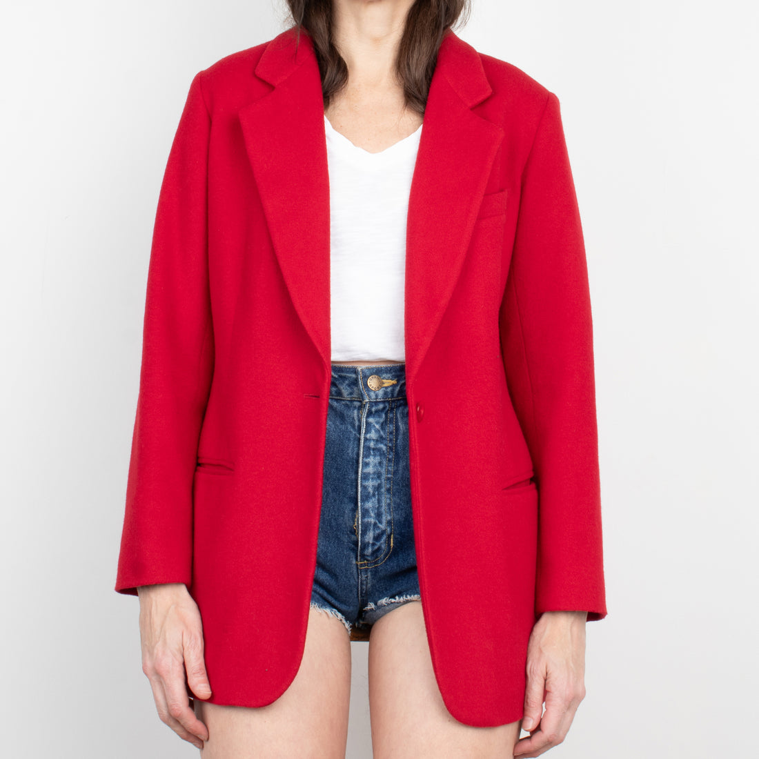 Red Wool / Angora Blazer
