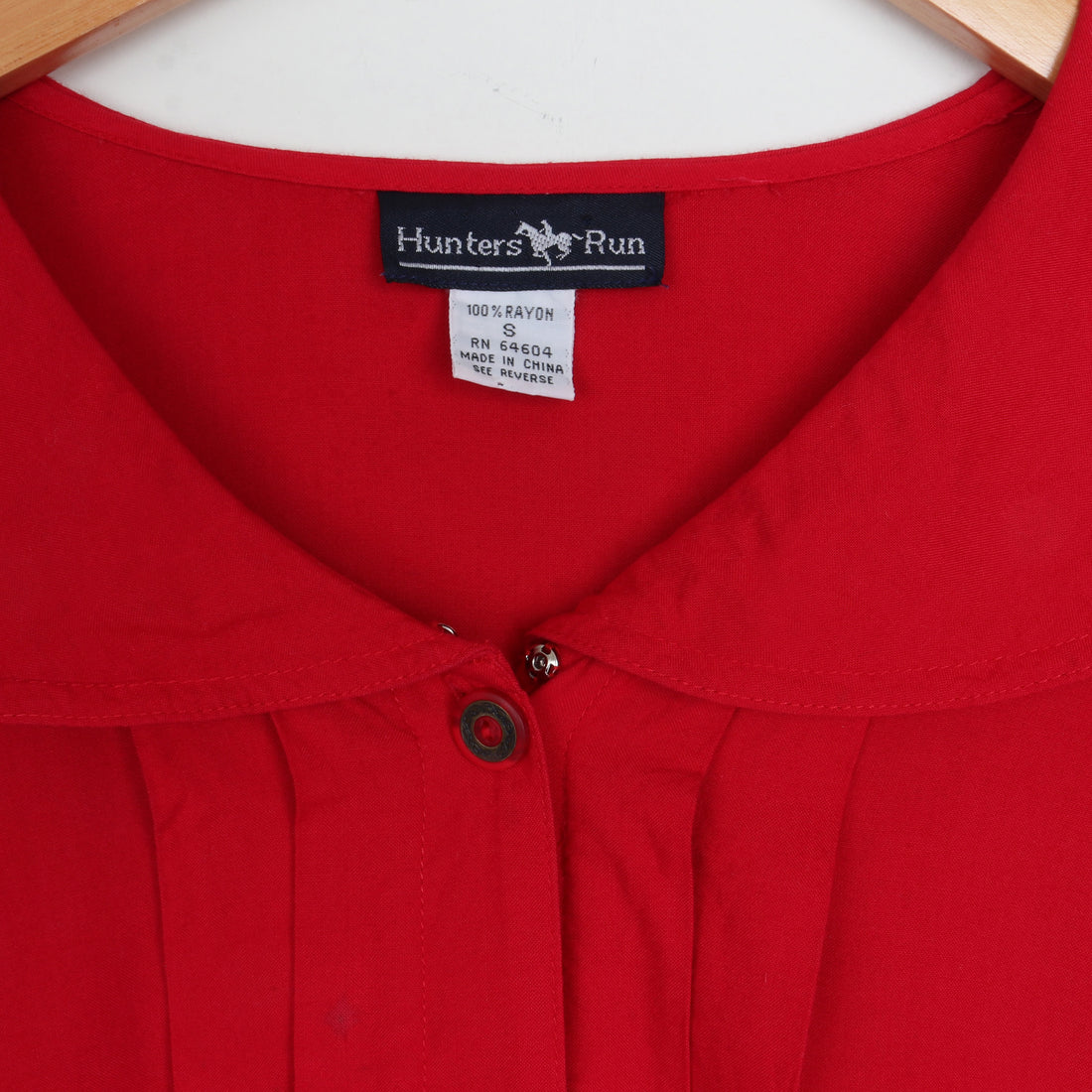 Red Peter Pan Collar Blouse
