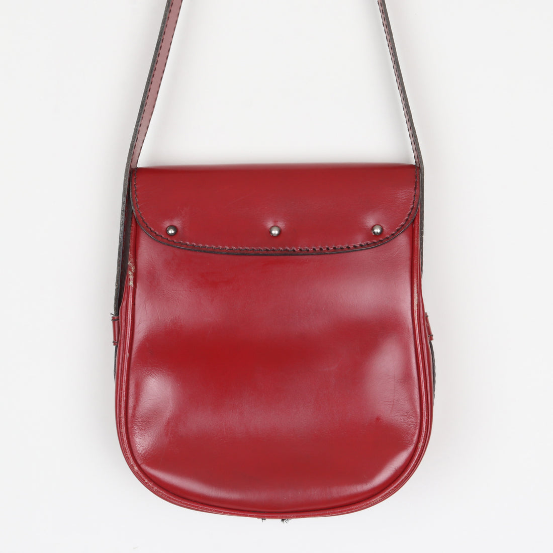 Italian Leather Saddle Bag