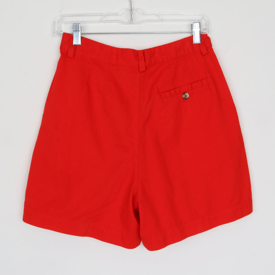 Red Cotton Shorts