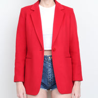 Red Wool/Cashmere Blazer