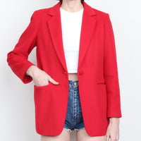 Red Wool/Cashmere Blazer