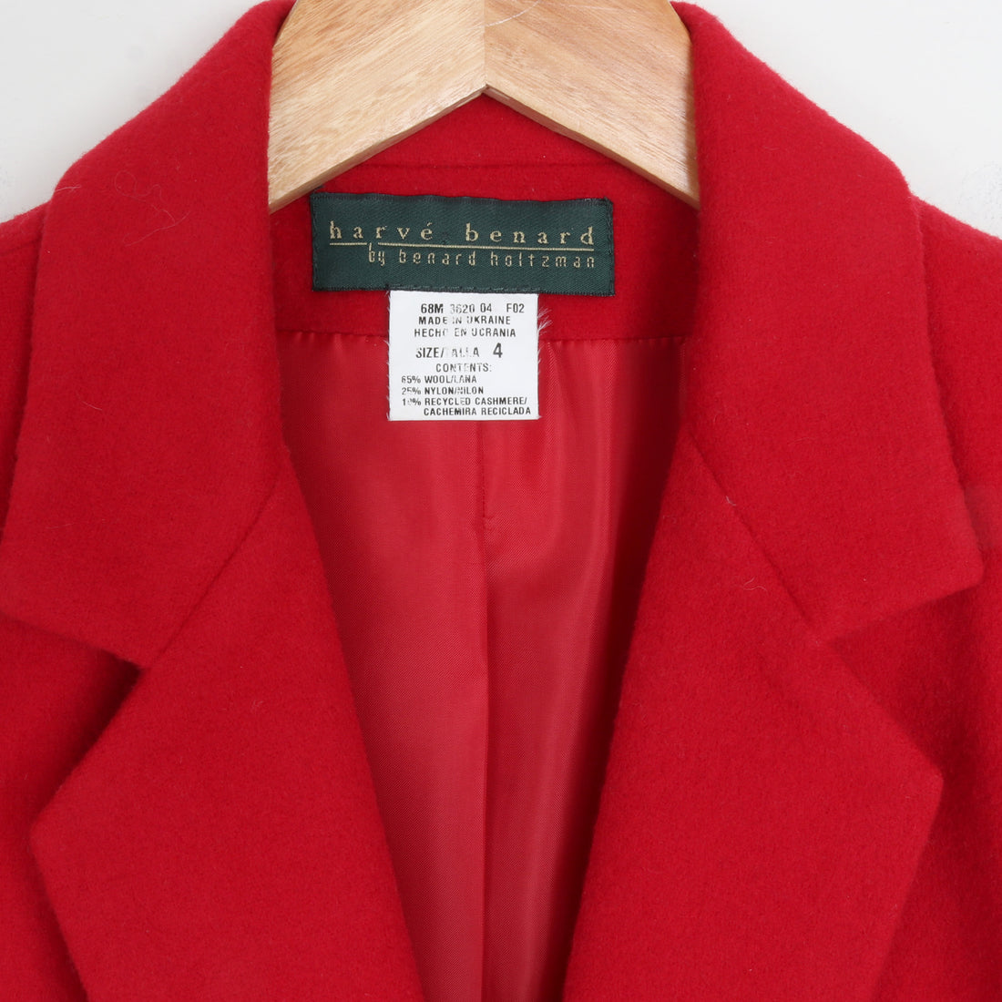 Red Wool/Cashmere Blazer