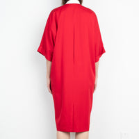 Red Wool Coat Dress