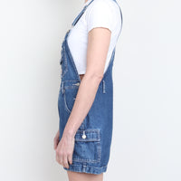 90s Denim Overall Shorts