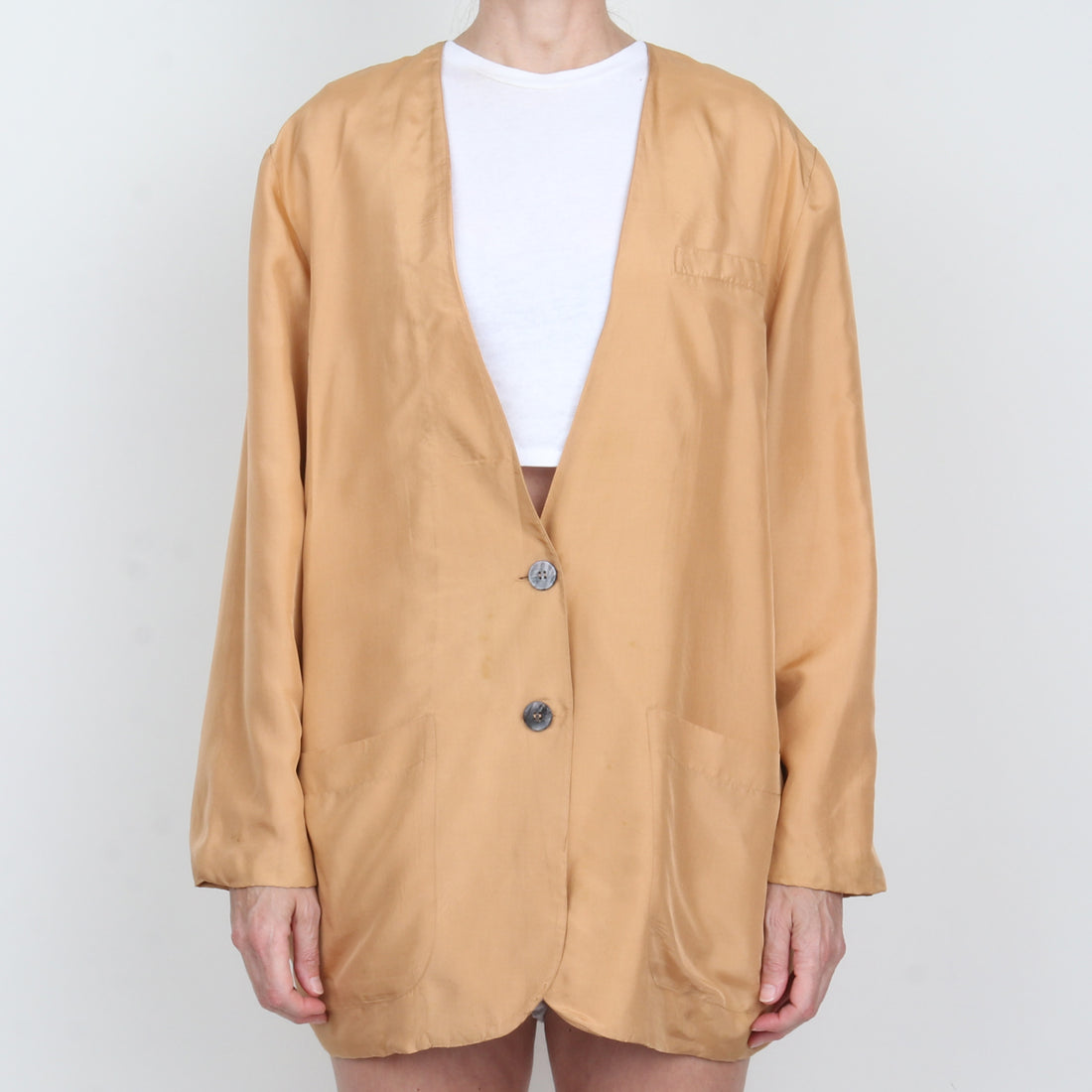 Silk Oversized Blazer