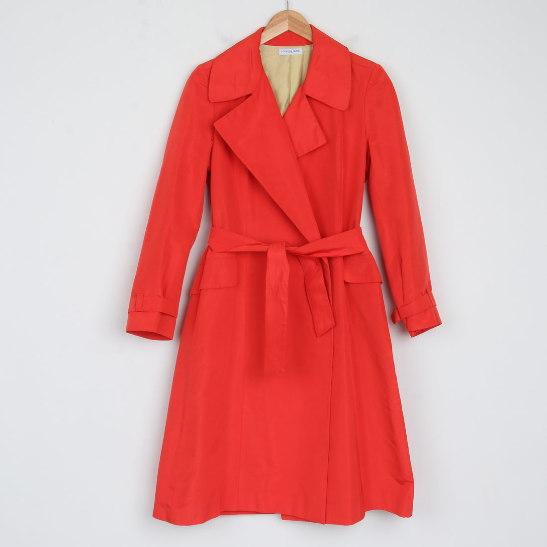 Colomba Leddi Silk Trench Coat S/M