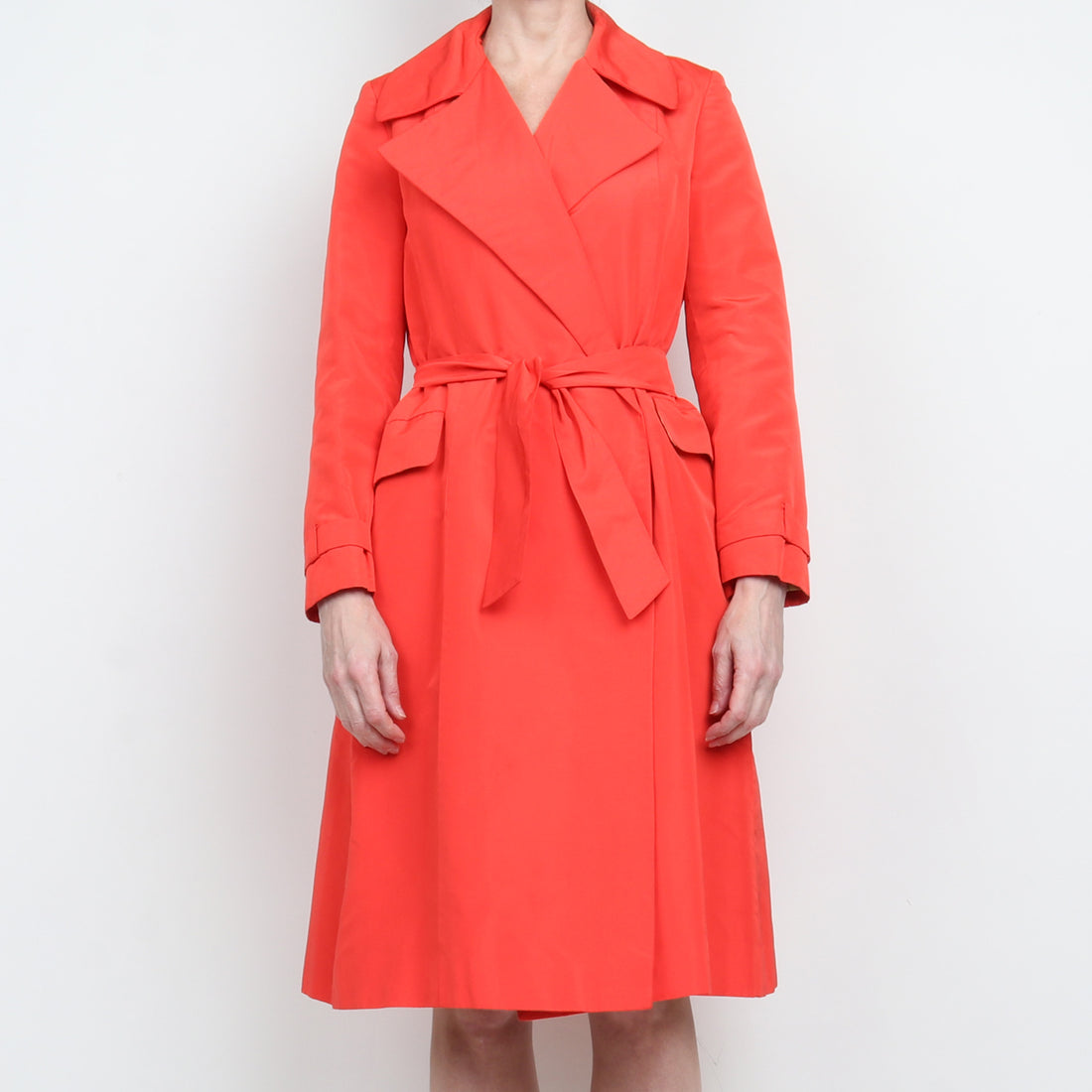 Colomba Leddi Silk Trench Coat S/M
