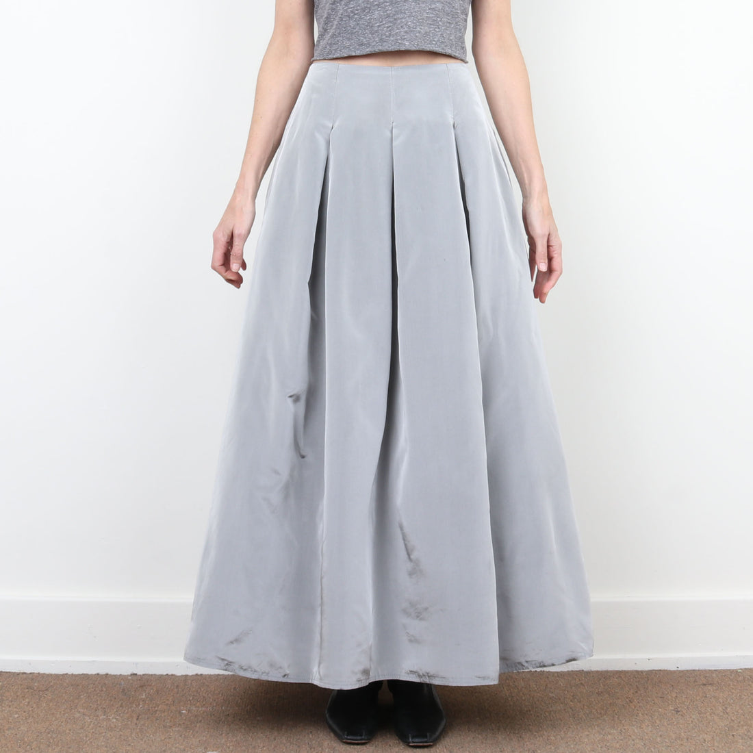 Silver Maxi Skirt