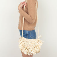 Woven Straw Purse