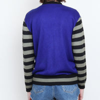 80s Stripe Colorblock Cardigan