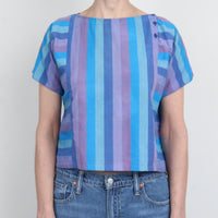 80s Stripe Cotton Top