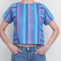 80s Stripe Cotton Top