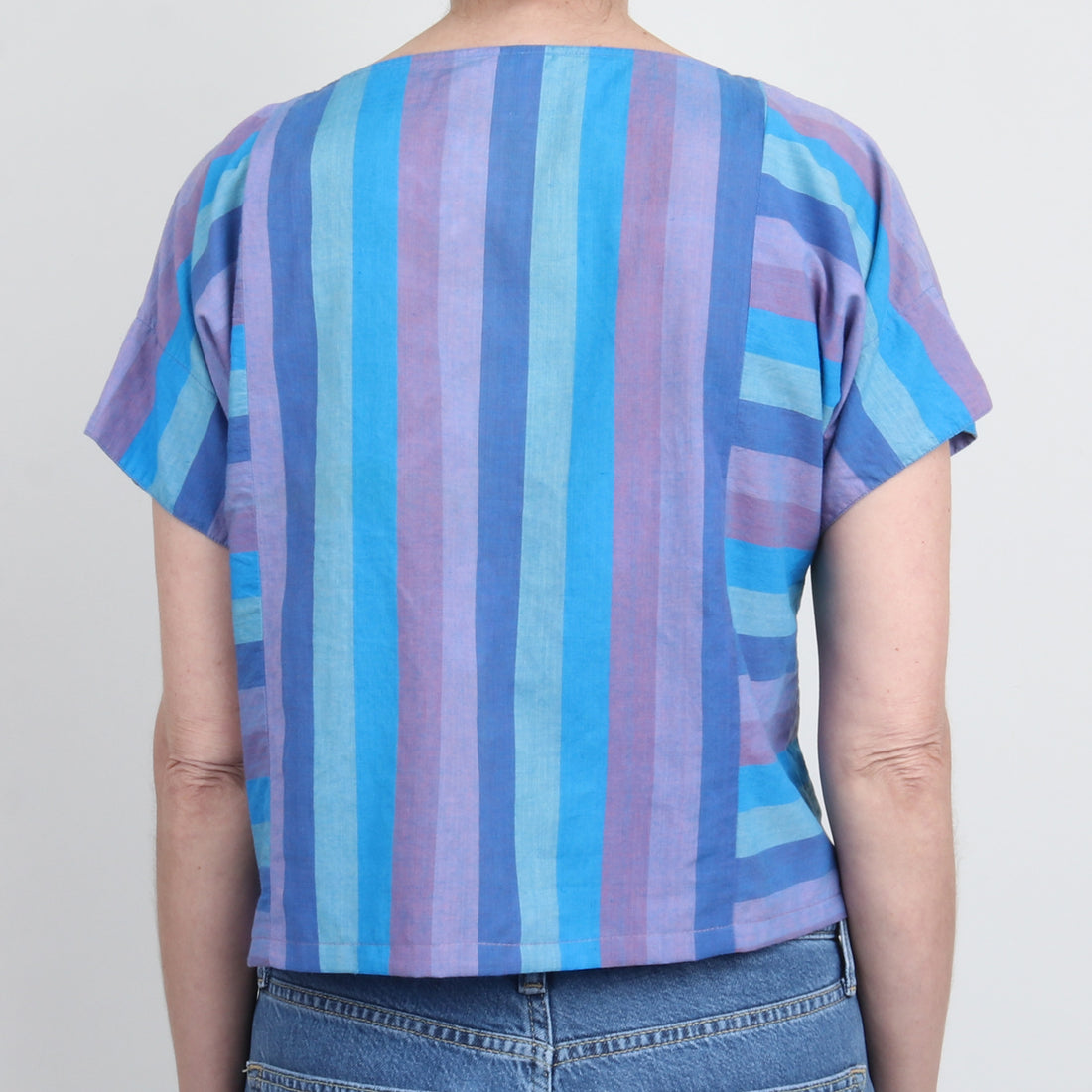 80s Stripe Cotton Top