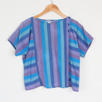 80s Stripe Cotton Top