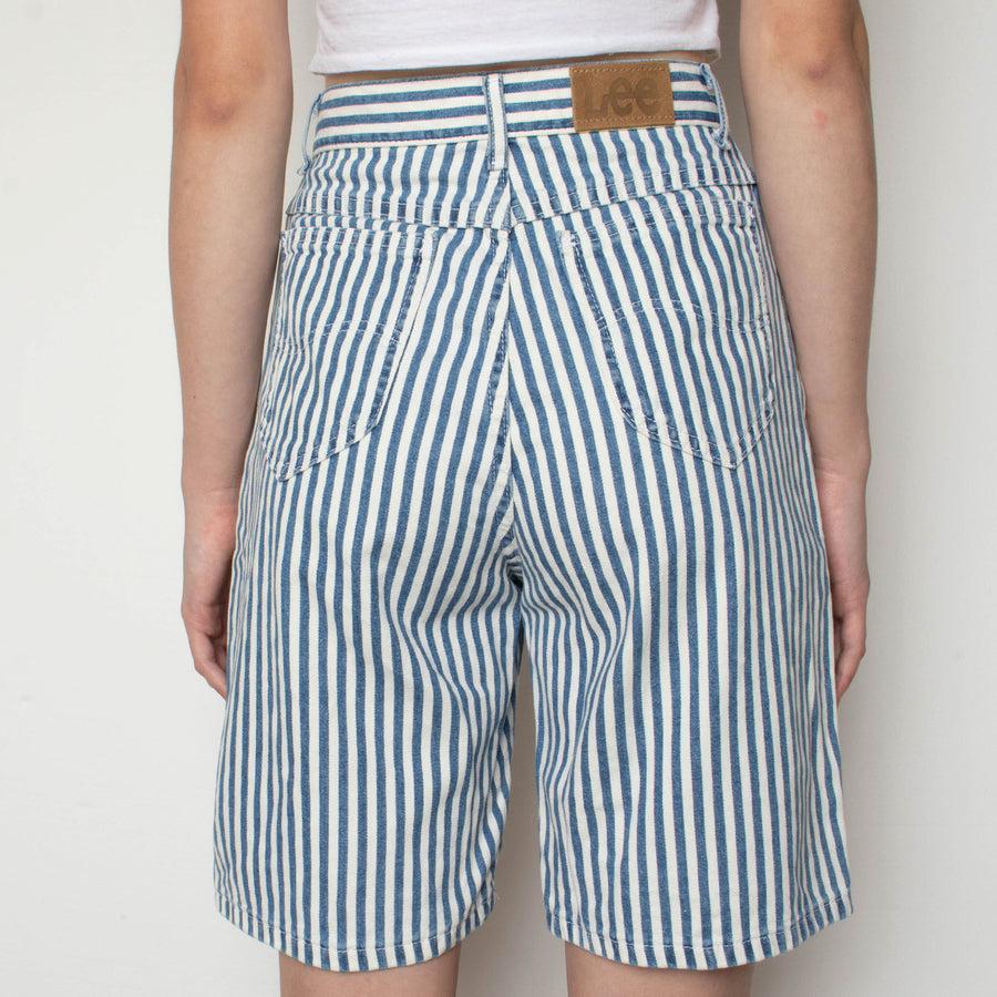 Lee Railroad Stripe Denim Shorts