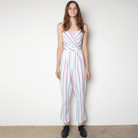 80s Stripe Cotton Jumpsuit