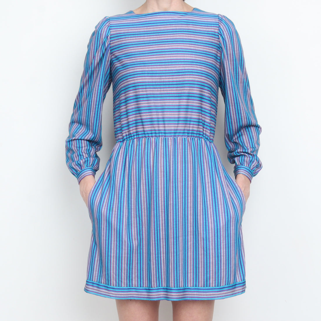80s Stripe Knit Mini Dress