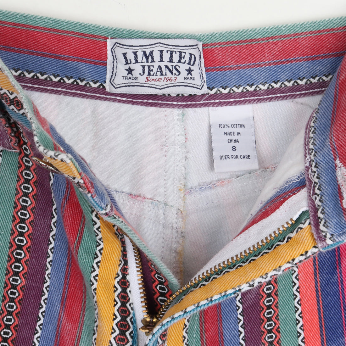 90s Stripe Denim Shorts