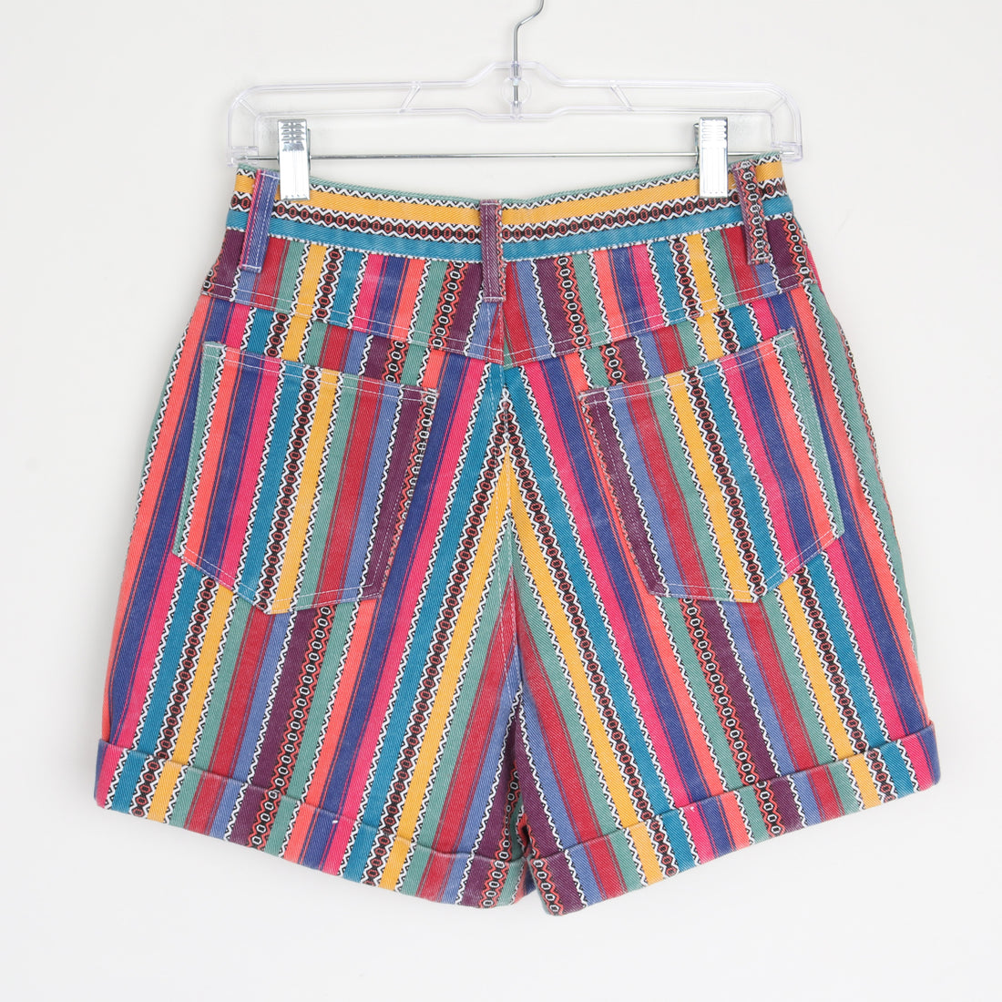 90s Stripe Denim Shorts