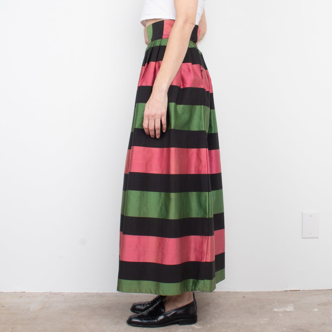 60s Stripe Maxi Skirt