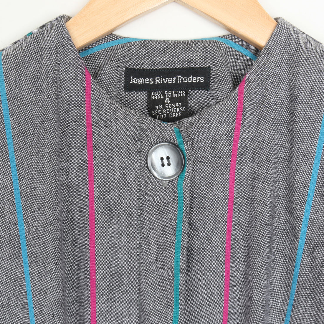 80s Woven Stripe Mini Dress