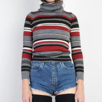70s Stripe Knit Turtleneck